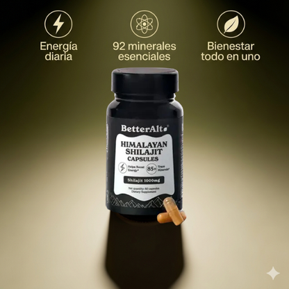 Shilajit BetterAlt – El Combustible Natural que Activa tu Energía, Mente y Rendimiento ⚡