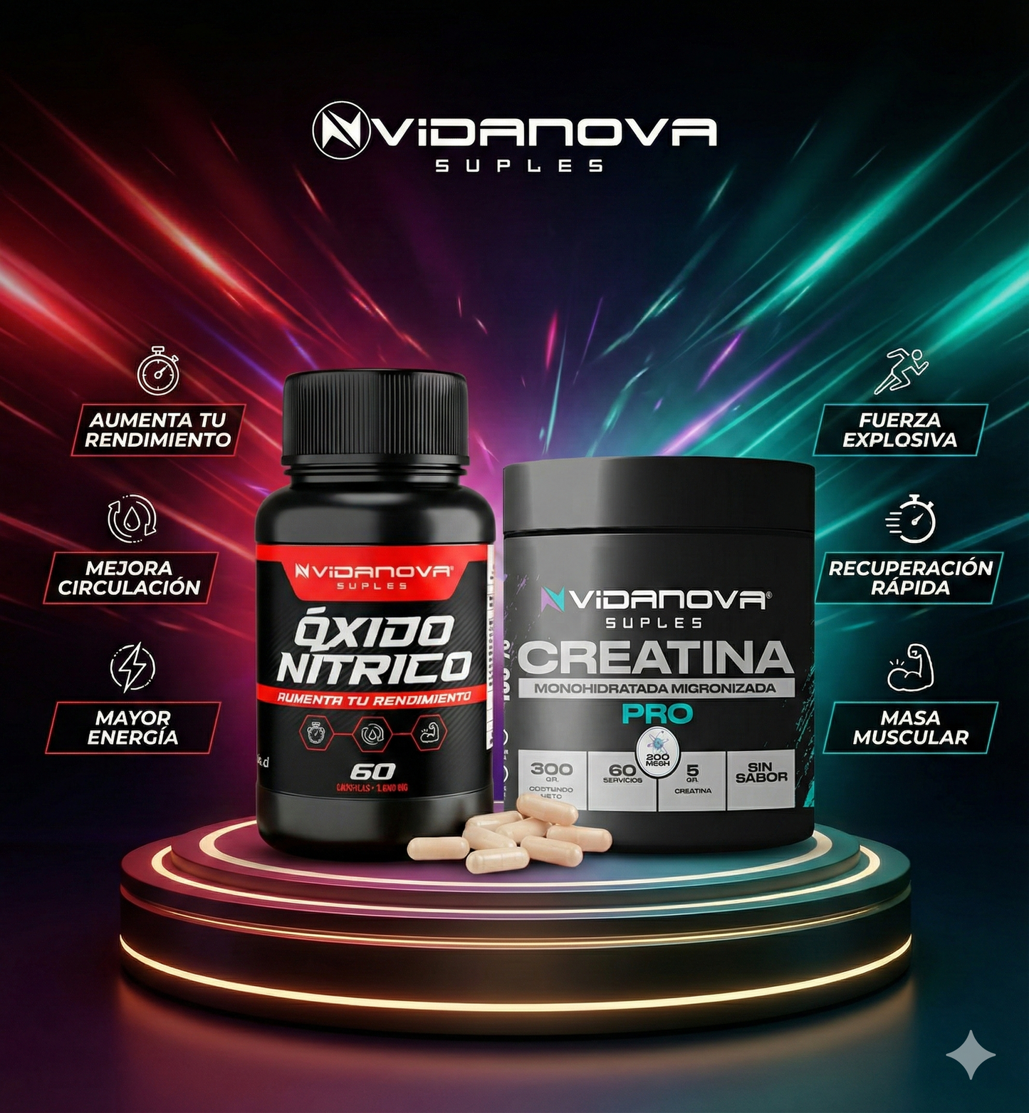 Vidanova® Creatina + Oxido Nítrico 💪🔥 OFERTA HASTA AGOTAR STOCK