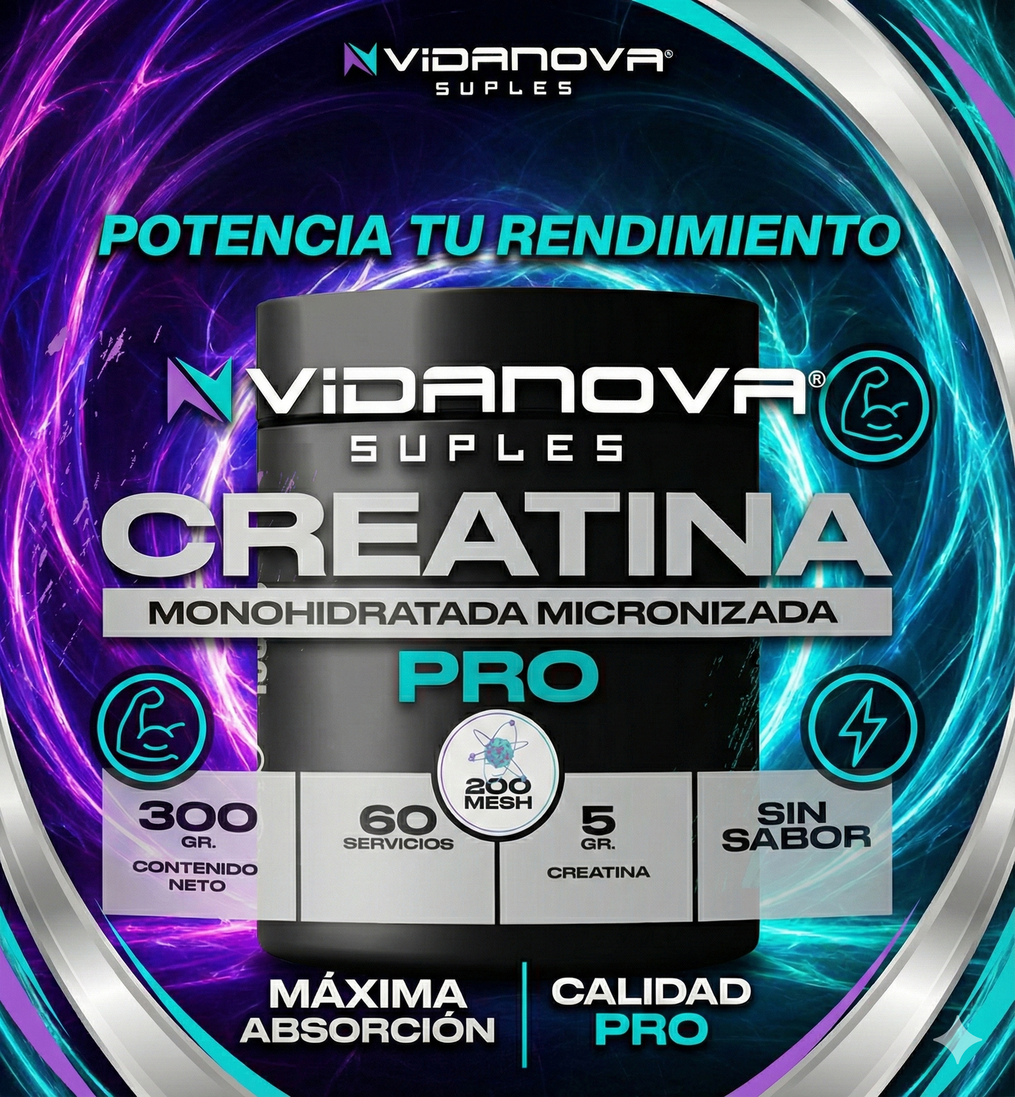Vidanova® Creatina + Oxido Nítrico 💪🔥 OFERTA HASTA AGOTAR STOCK