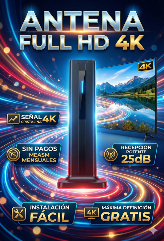 Antena UHD 4k +730 Canales📡 ¡No Pagues Mensualidades!