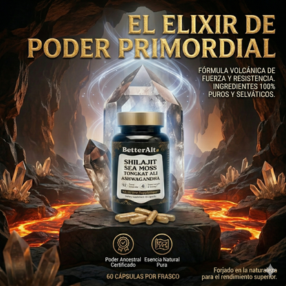 Shilajit BetterAlt – El Combustible Natural que Activa tu Energía, Mente y Rendimiento ⚡